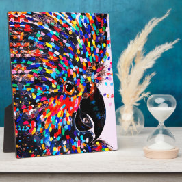 Levendige Tropische Vogel Wand Kunst in Expression Fotoplaat