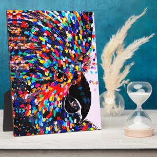 Levendige Tropische Vogel Wand Kunst in Expression Fotoplaat