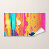 Levendige tropische zonnebank bad handdoek (Handdoek)