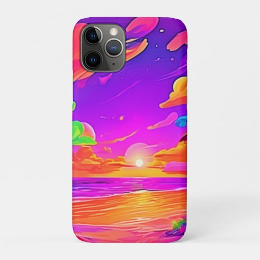 Levendige tropische zonnebank Case-Mate iPhone case (Achterkant)