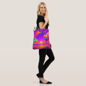 Levendige Tropische Zonsondergang Tote Bag (Op model)