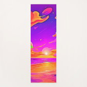 Levendige tropische zonsondergang yogamat (Voorkant)