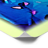 Levendige tropische zonsondergangkunst poster (Hoek)