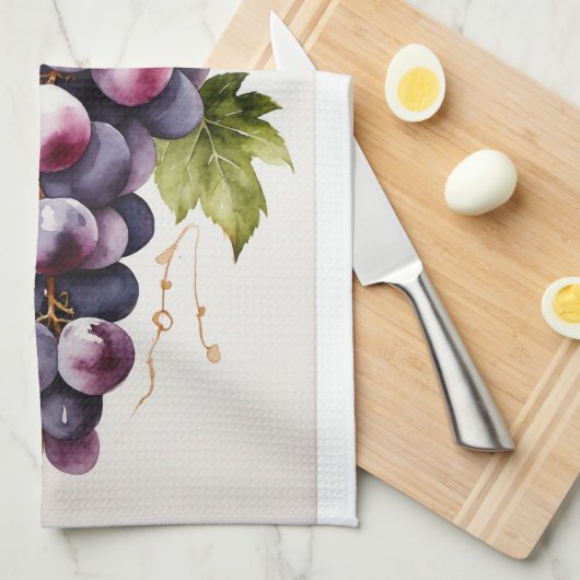 Levendige tros druiven theedoek (Quarter Fold)