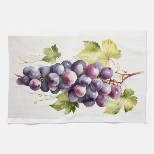 Levendige tros druiven theedoek (Horizontaal)