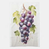 Levendige tros druiven theedoek (Verticaal)
