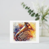 Levendige Tuba, Briefkaart (Staand voorkant)