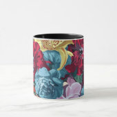 Levendige tuin bloeit kleurrijke  bloemen mok (Midden)