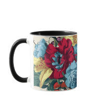 Levendige tuin bloeit kleurrijke  bloemen