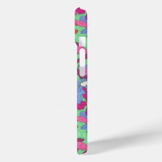 Levendige tuinbloemen Case-Mate iPhone case (Achterkant / Links)