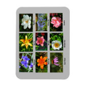 Levendige tuinbloemen magneet (Verticaal)