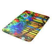 Levendige Tuinhek Scene Badmat (Gekanteld)