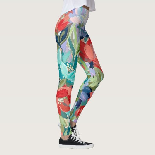 Levendige Tuinsymfonie Leggings (Rechts)