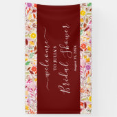 Levendige Tulip Summer Flowers Vrijgezellenfeest Spandoek (Verticaal)