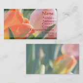 Levendige tulpen Visitekaartjes (Voorkant / Achterkant)