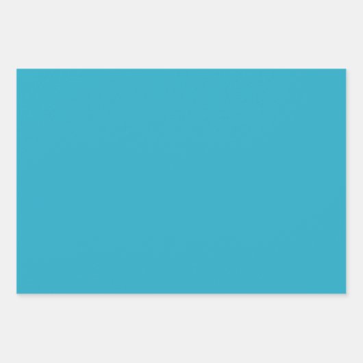 Levendige Turquoise, Bruin & Crème Plaid Inpakpapier Vel (Voorkant 2)