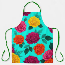 Levendige Turquoise Roos Bloemenschort