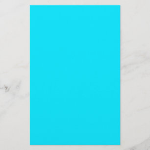Levendige Turquoise Sky Blue Color past dit aan Briefpapier