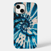 Levendige turquoise witte stropdas kleurstof Case-Mate iPhone case (Achterkant)