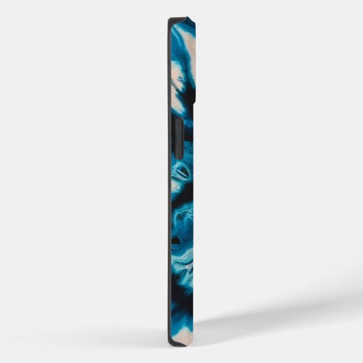 Levendige turquoise witte stropdas kleurstof Case-Mate iPhone case (Achterkant / Rechts)