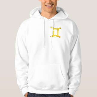 Levendige Tweeling Vibes - Speelse Gele Abstracte Hoodie