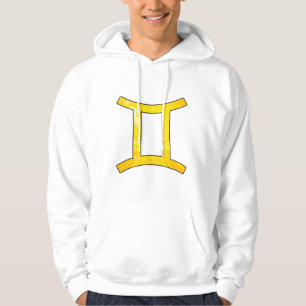 Levendige Tweeling Vibes - Speelse Gele Abstracte  Hoodie