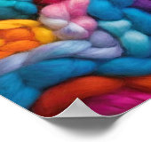 Levendige Twisted Strands of Fiber Poster (Hoek)