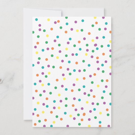 Levendige typografie 'It's a Boy' Baby shower Kaart (Achterkant)