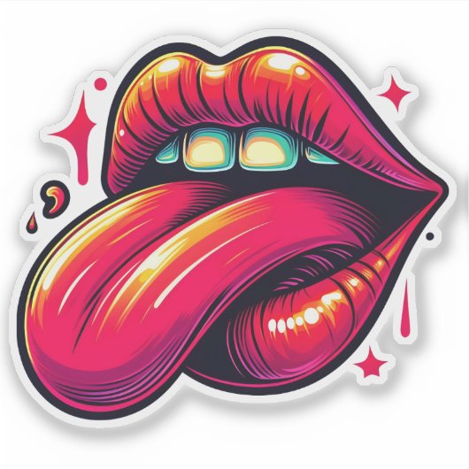 Levendige uiting van motivatie sticker (Voorkant)