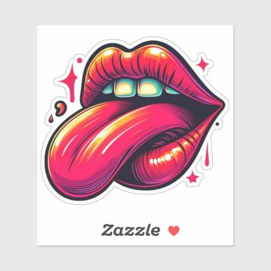 Levendige uiting van motivatie sticker (Vel)