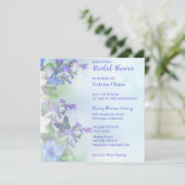 Levendige uitnodigingen voor flora en vlinder met (Staand voorkant)