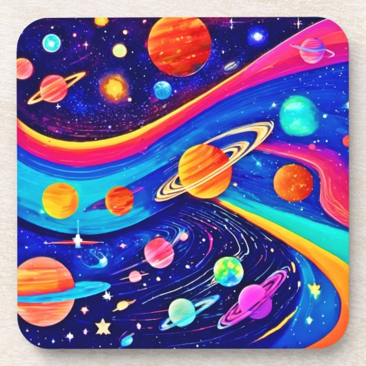 Levendige Universe Art Bier Onderzetter (Voorkant)