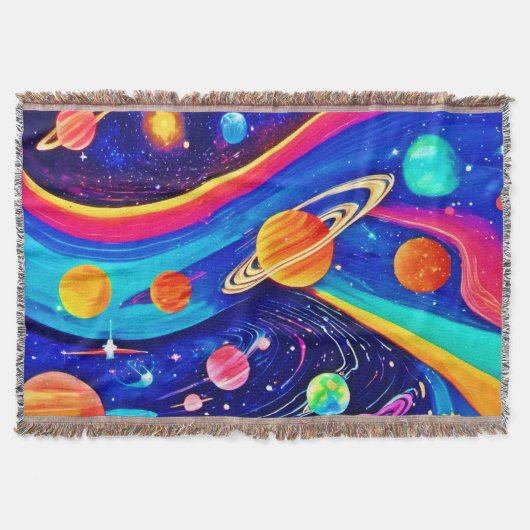 Levendige Universe Art Deken (Voorkant)