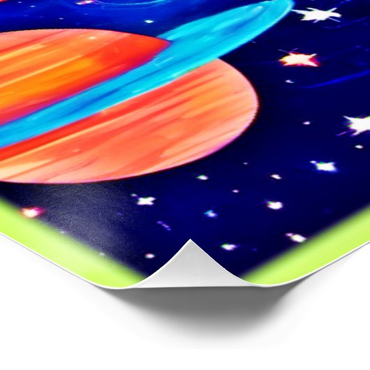 Levendige Universe Art Perfect Poster (Hoek)