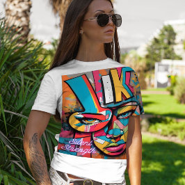 Levendige Urban Graffiti Art T-shirt T-shirt