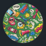 Levendige Urban Retro Pop Art Grote Klok<br><div class="desc">Stap in een wereld waar nostalgie samengaat met moderne flair met ons gloednieuwe Retro Art klok collectie. Dit bijzondere stuk beschikt over een dynamische pop art design, exploderend met levendige kleuren en een retro komische esthetiek. Stel je de energie voor die het je ruimte brengt, en injecteer elk moment met...</div>