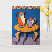 Levendige Vaartuigen Vaderdag Kaart (Gele Bloem)
