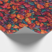 Levendige valbladeren cadeaupapier (Hoek)