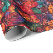 Levendige valbladeren cadeaupapier (Rol Hoek)