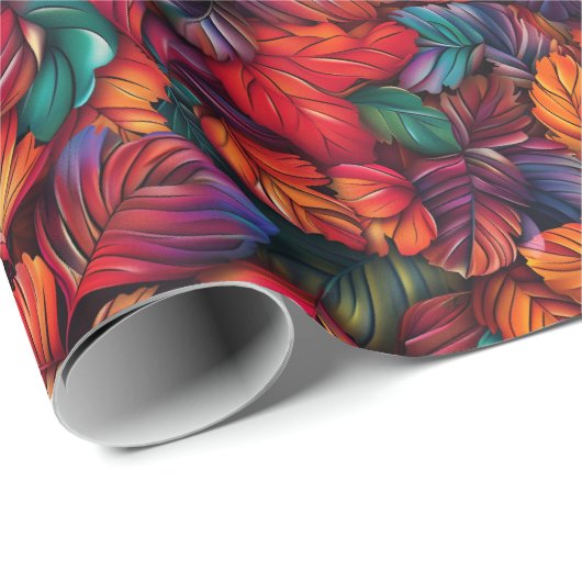 Levendige valbladeren cadeaupapier (Rol Hoek)