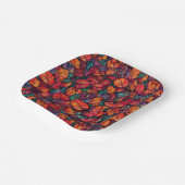 Levendige valbladeren papieren bordje (Gebogen)