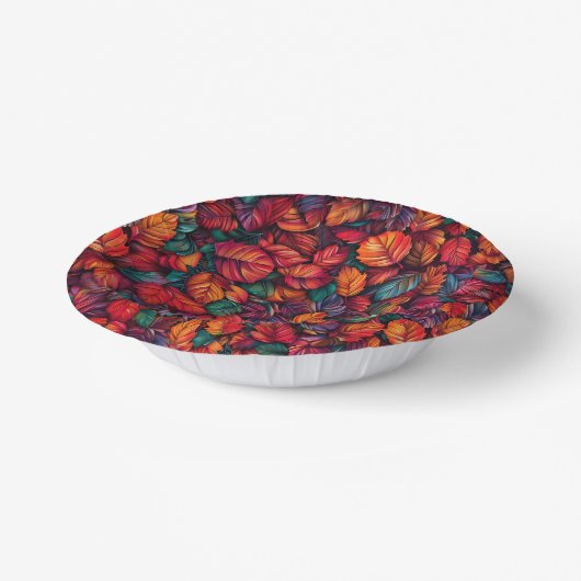 Levendige valbladeren papieren kommen (Gebogen)