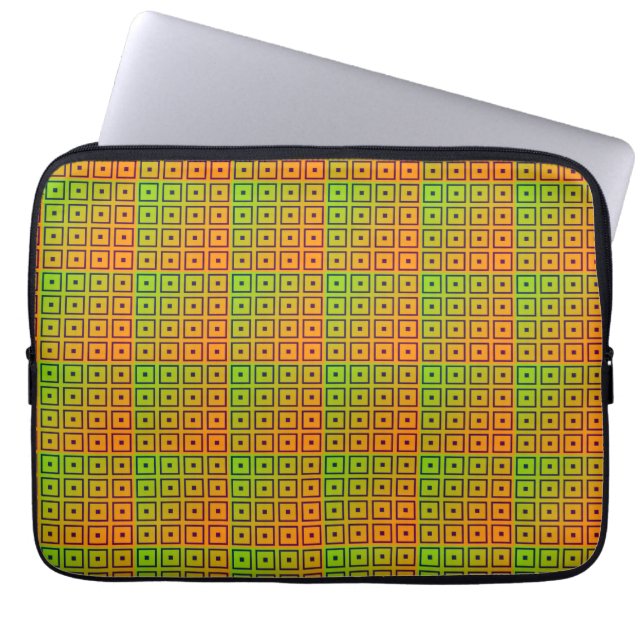 Levendige veelkleurig laptop sleeve (Voorkant)