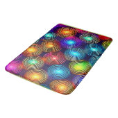 Levendige veelkleurige Abstracte spiraalkunst Badmat (Gekanteld)