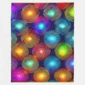 Levendige veelkleurige Abstracte spiraalkunst Fleece Deken (Voorkant)
