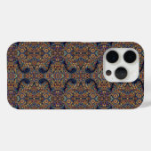Levendige veelkleurige Batik Raven iPhone Case (Achterkant (horizontaal))