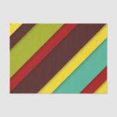 Levendige veelkleurige diagonale strepen helder tissuepapier (Voorkant)