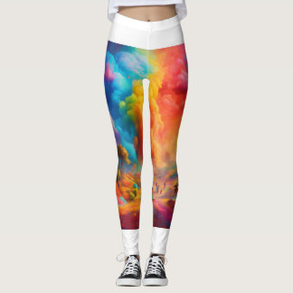 Levendige veelkleurige Leggings