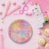 Levendige veelkleurige papieren Borden. Bordje (Feest)