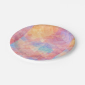 Levendige veelkleurige papieren Borden. Bordje (Gekanteld)